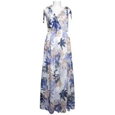 Maxi dress (White, Blue, Brown) from Nuna Lie Elastane, Polyester, Viscose