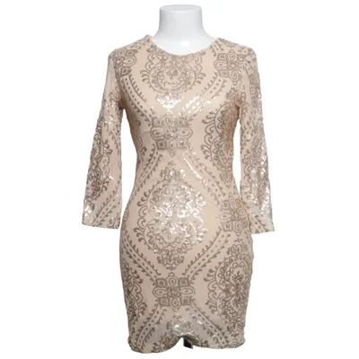 Robe de cocktail (Beige, Or) de TFNC London Élasthane, Polyester, Viscose