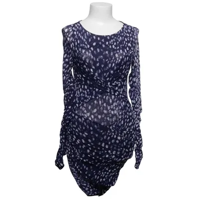 Dress (Blue, White) from Free People Elastane, Polyamide