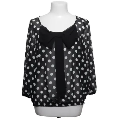 Blouse (Black, White) from Mystic Polyester
