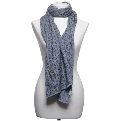 Châle (Bleu, Beige) de Gierre Milano Laine