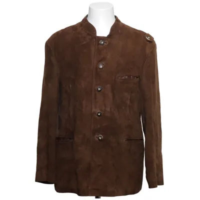 Lederjacke (Braun) von Gino Ginero Wildleder