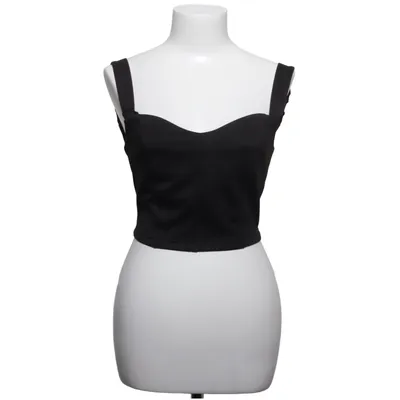 Crop top (Sort) fra Pink Akryl, Elastan, Viscose