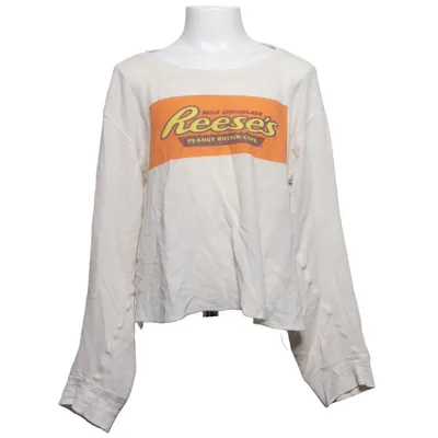 T-shirt à manches longues (Blanc, Orange) de Steve & Barrys
