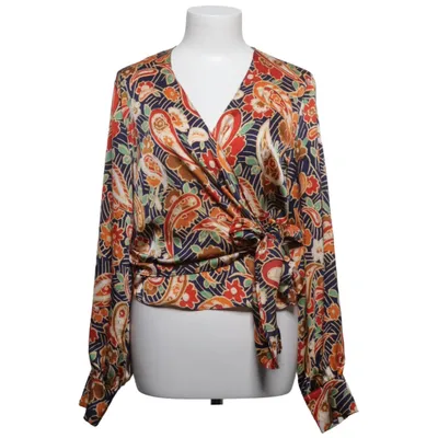Wrap blouse (Blue, Multicolored) from Capsule Polyester