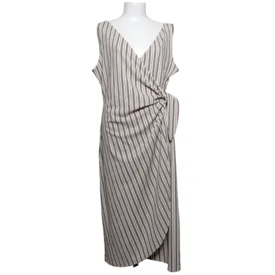 Wikkeljurk (Beige, Zwart) van H&M Modern Classic Elastaan, Polyester