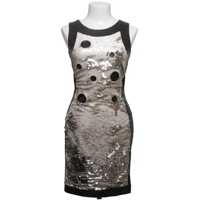 Robe de cocktail (Noir, Beige, Argent) de Explosion Élasthane, Polyester, Polyuréthane