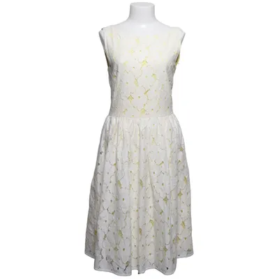 Robe (Blanc, Jaune) de Hallhuber Donna Coton, Polyamide, Polyester