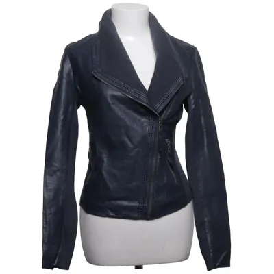 Bikerjacka (Blå) från Softy Outerwear Collection Polyester, Polyuretan, Viskos