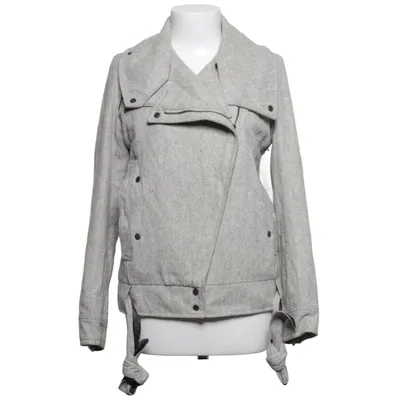 Bikerjacka (Grå) från Velour by Nostalgi Bomull, Linne, Polyester, Ull