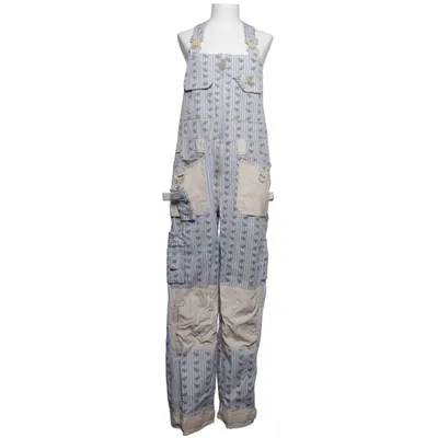 Tuinbroek (Blauw, Beige, Meerkleurig) van Garden Girl Katoen, Polyamide