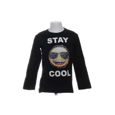 Långärmad t-shirt (Svart, Flerfärgad) från Emoji Bomull
