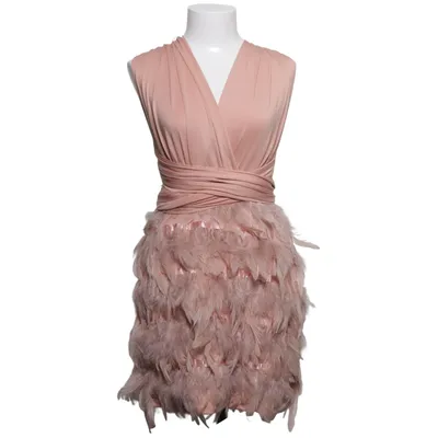 Kjole (Beige) fra Missguided Elastan, Fjer, Polyester