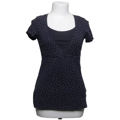 Nursing blouse (Blue, White) from H&M Mama Cotton, Elastane
