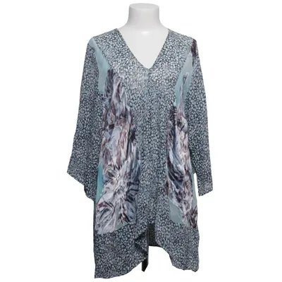 Tunique (Bleu, Gris, Multicolore) de Tone Barker Silk Soie, Viscose