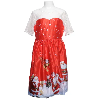 Christmas clothing (Red, White) Cotton, Polyester