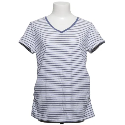 Maternity top (White, Blue) from Blue Motion Elastane, Organic cotton