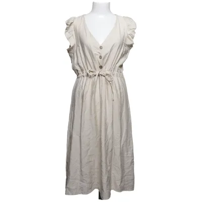 Dress (Beige) from New Collection Polyester, Viscose