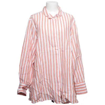 Shirt (Orange, White) from Open End Linen