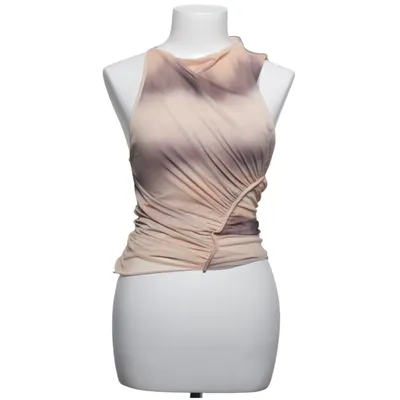 Top (Beige, Bruin) van Zara Elastaan, Polyester