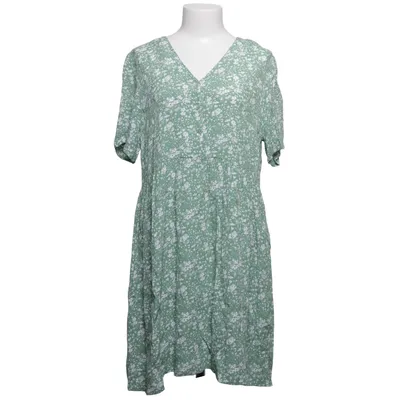 Kjole (Grøn, Hvid) fra Marie Lund Bomuld, Viscose