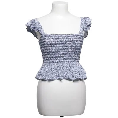 Peplum Top (Blau, Weiß) von Easy Wear Viskose