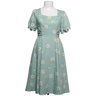 Robe (Vert, Blanc, Jaune) de Belle Poque Élasthane, Polyester, Viscose