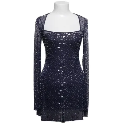 Cocktailklänning (Blå, Silverfärgad) från Oh Polly Elastan, Polyester