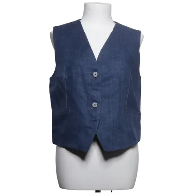 Kostuumgilet (Blauw) van Massimo Dutti Linnen