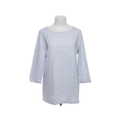 Långärmad t-shirt (Blå, Vit) från Noom Bomull, Elastan