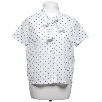 Strikblouse (Wit, Blauw) van Trevira