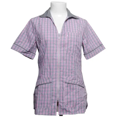 Kortärmad skjorta (Rosa, Grå, Vit) från Hejco Bomull, Polyester