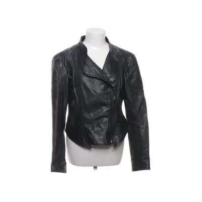 Läderjacka (Svart) från Zara Basic Skinn, Polyester