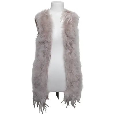 Vest (Beige) from River Island Elastane, Feather, Polyester, Viscose