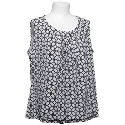 Top (Sort, Hvid) fra Evan-Picone Elastan, Polyester