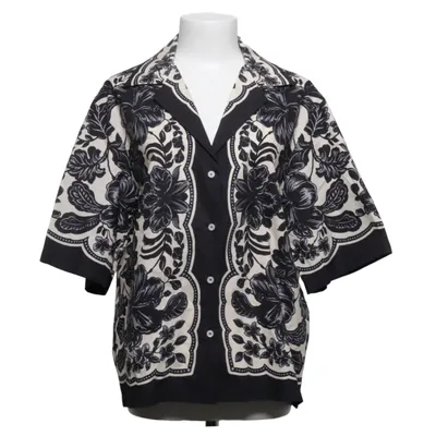Chemise à manches courtes (Noir, Beige) de Sandro Coton