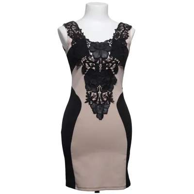 Dress (Black, Beige) from Dark Pink