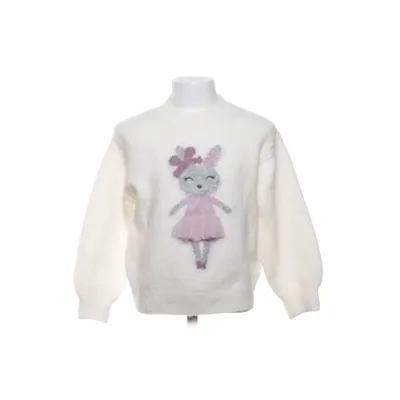 Tröja (Vit, Flerfärgad) från Zara Akryl, Elastan, Polyester