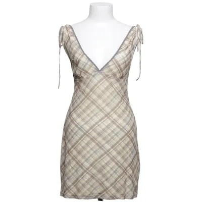 Dress (Brown, Yellow) from Motel Elastane, Polyamide, Polyester