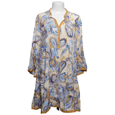 Jurk (Blauw, Beige, Meerkleurig) Viscose