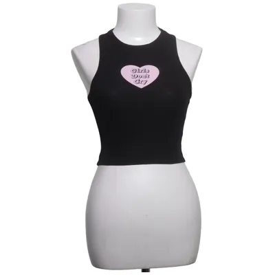 Crop top (Svart, Rosa) från FB Sister