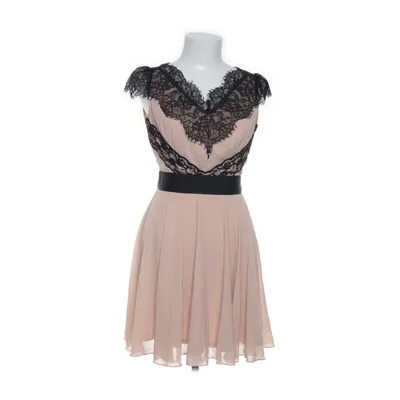 Robe de cocktail (Beige, Noir) de Elise Ryan Nylon, Polyester