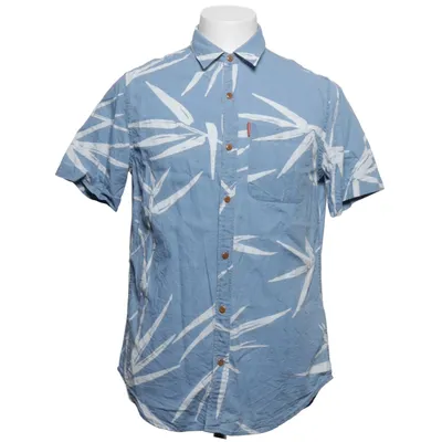 Short sleeve shirt (Blue, White) from Superdry Cotton