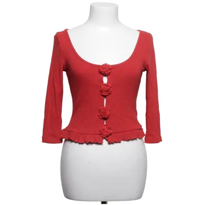 Cardigan (Rood) van Motel Katoen, Elastaan, Polyamide, Polyester