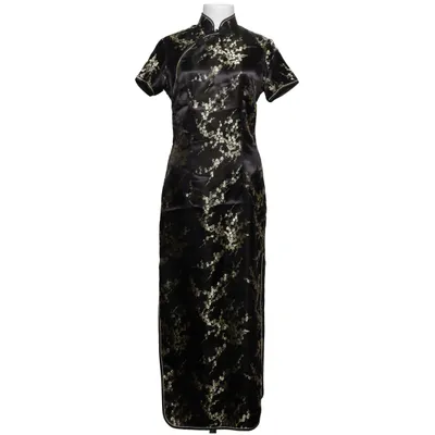 Cheongsam (Zwart, Goud) van SHU
