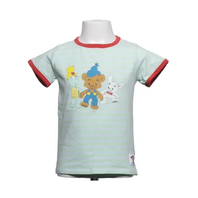 T-shirt (Groen, Meerkleurig) van Bamses Värld Katoen, Elastaan