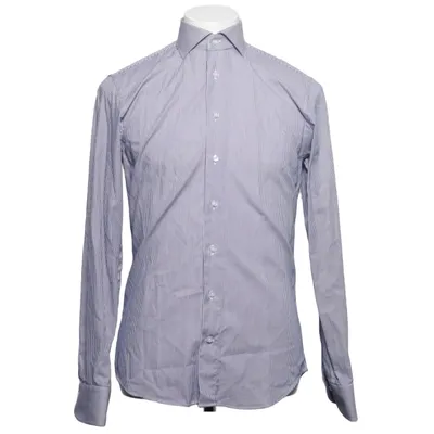Shirt (Blauw, Wit) van Profuomo Katoen