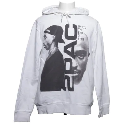 Sweat à capuche (Blanc, Noir) de 2Pac Coton, Polyester