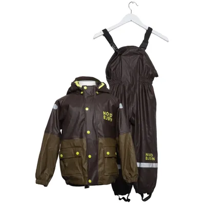 Regnställ (Brun, Grön) från Nordbjørn Polyester, Polyuretan