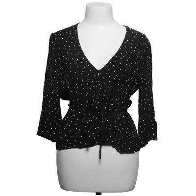 Wrap blouse (Black, White) from Gestuz Viscose
